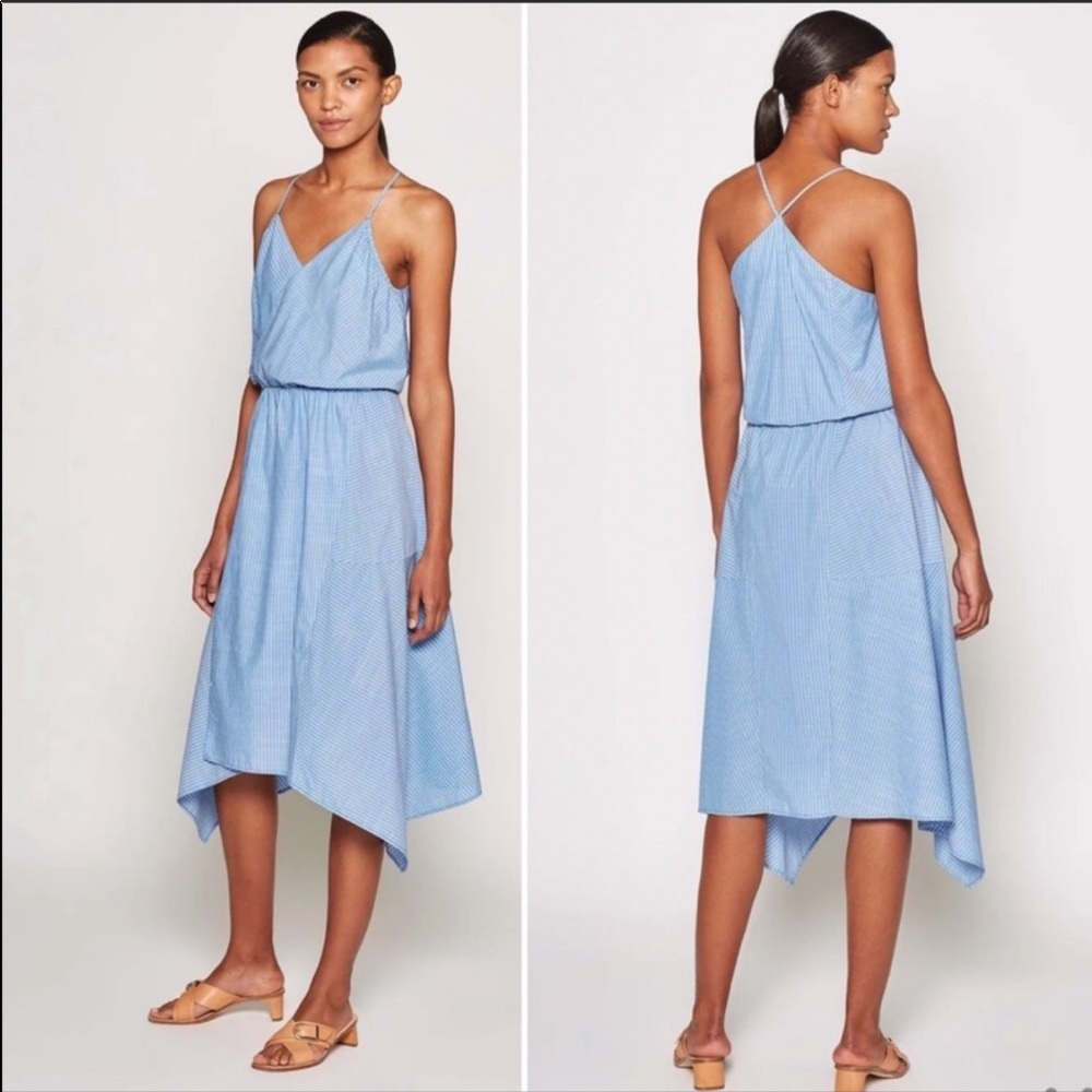Joie Hepzibah Striped Sleeveless Midi Dress M NWT